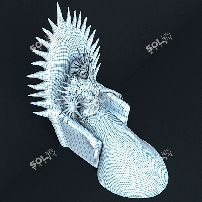 Frozen Fairy Tale Queen 3D model image 3