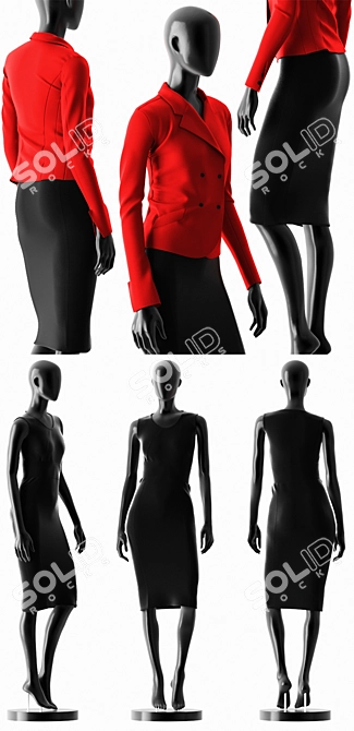 Chic Casual Suit Set 3D model image 2