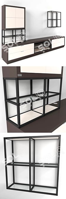 Smartcube TV Wall Unit by D&M 3D model image 2