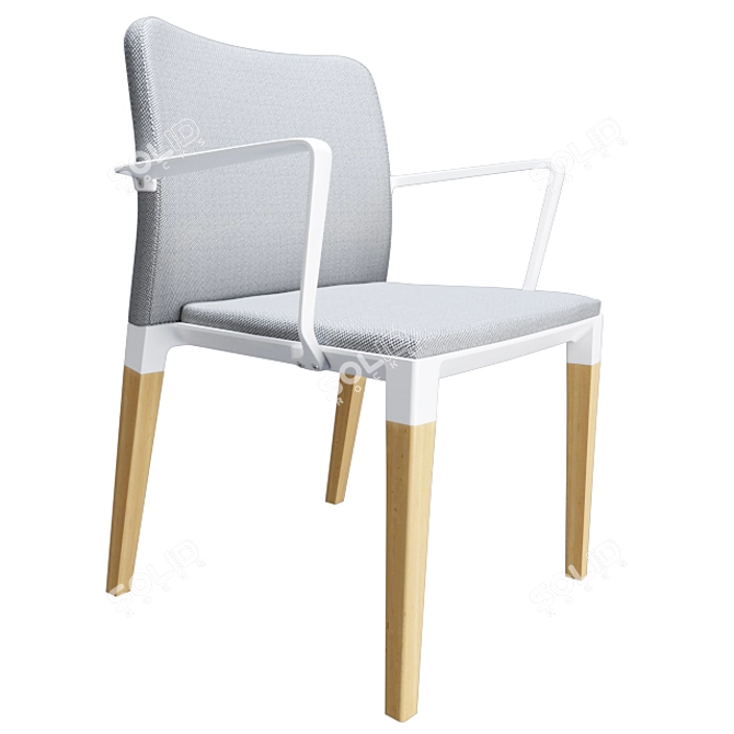 Zenith Stacking Chair - Segis 3D model image 1