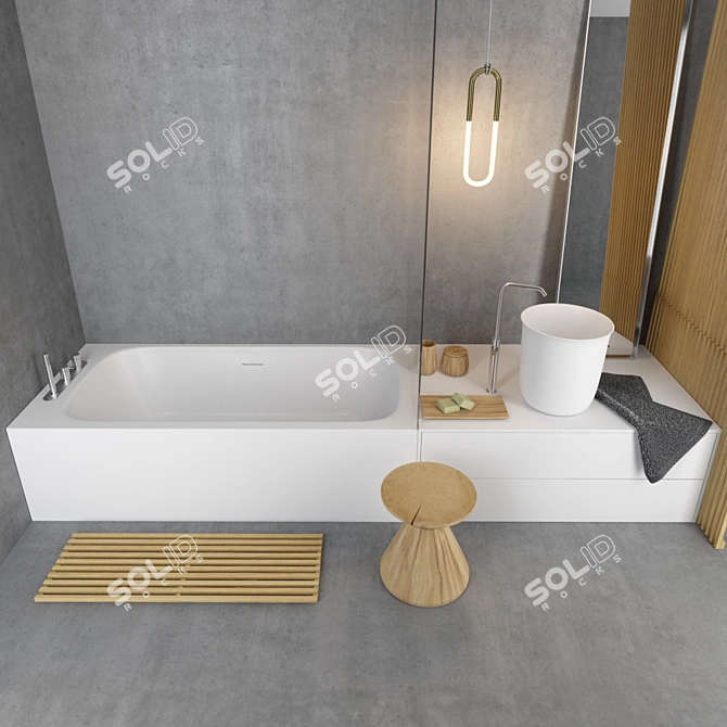 Rexa Design Hammam R1: Luxury Bathroom Collection 3D model image 1