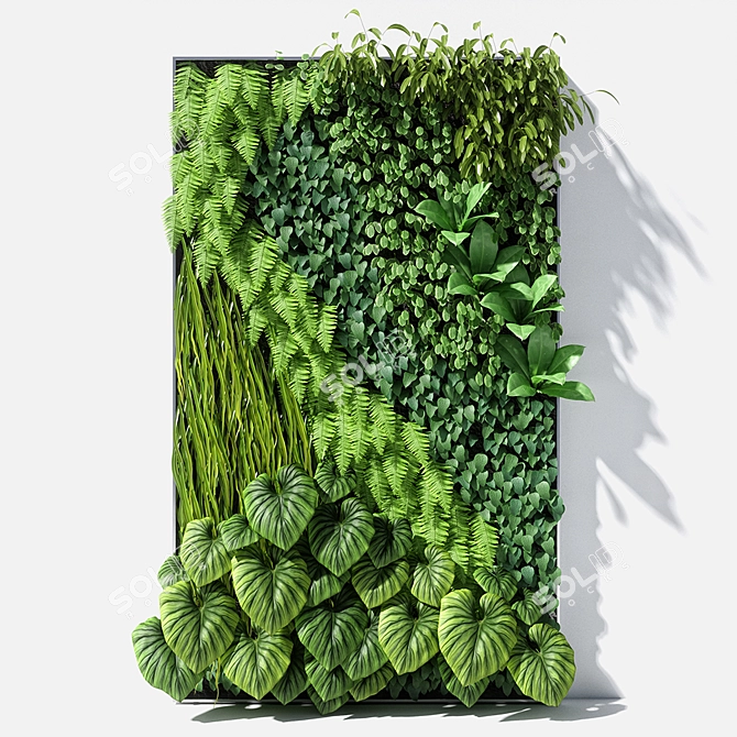 Versatile Vertical Garden Solution 3D model image 1