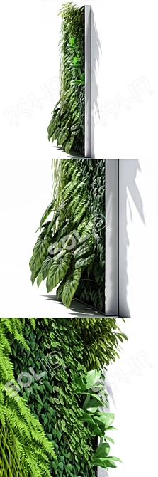 Versatile Vertical Garden Solution 3D model image 2