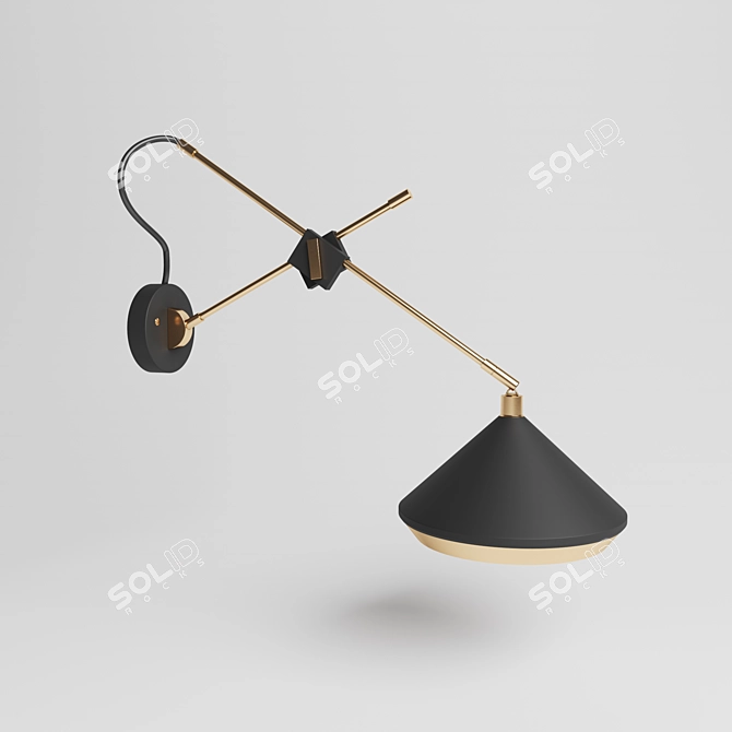 Luxurious Shear Wall Light 3D model image 1