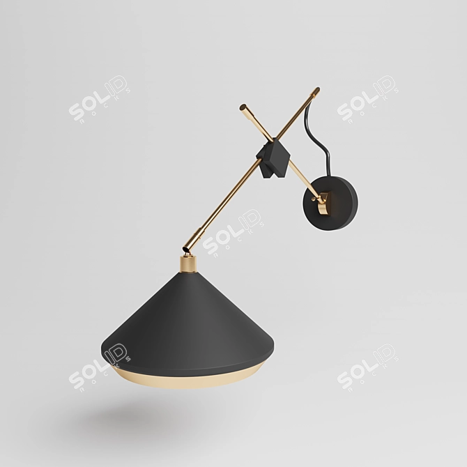 Luxurious Shear Wall Light 3D model image 2