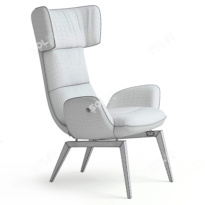 Modern French Design: Ligne Roset @-Chair 3D model image 3