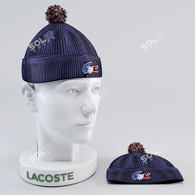 LACOSTE Logo Cap - Classic and Stylish 3D model image 1