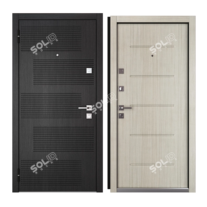 EnterDoor Bastion - Premium Metal Entrance Door 3D model image 3