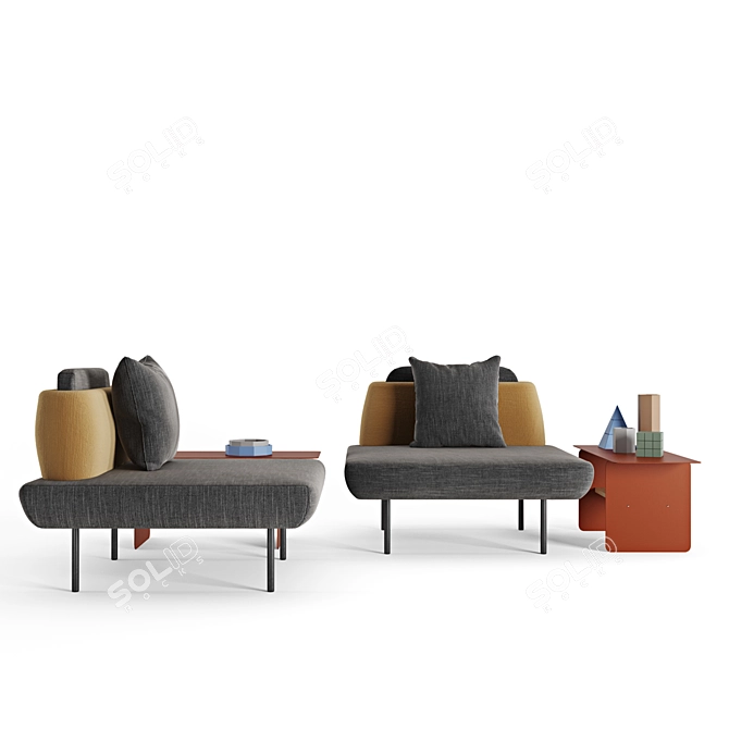 Sail Modular System: Versatile and Stylish Furniture 3D model image 3
