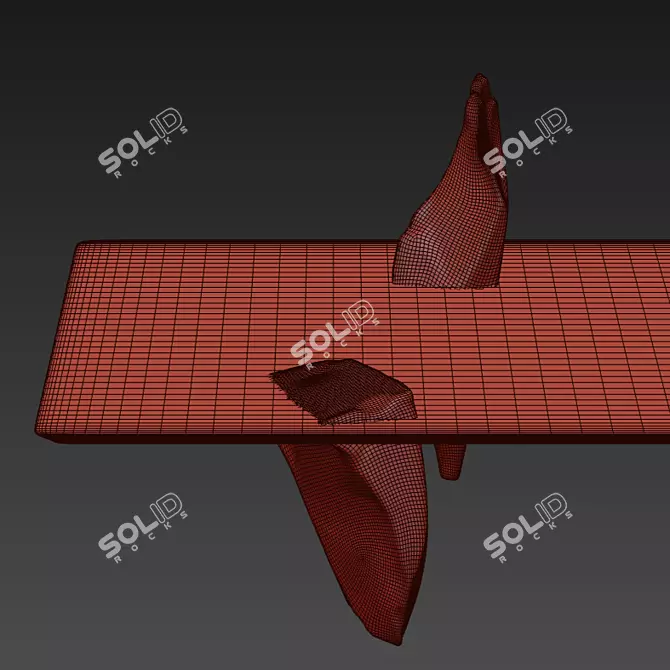 Elegant Sereno Table 3D model image 3