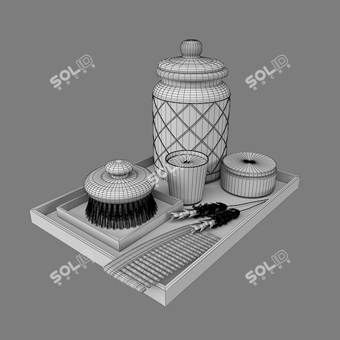 Essential Bathroom Accessories 3D model image 3