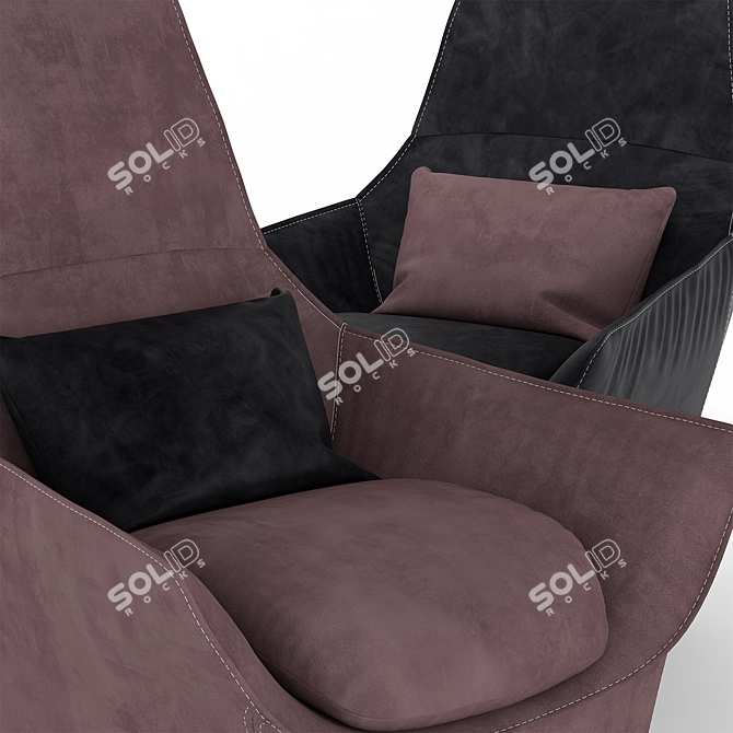 Elegant Ermes Vesta Chair 3D model image 2