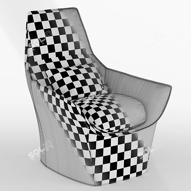 Elegant Ermes Vesta Chair 3D model image 3