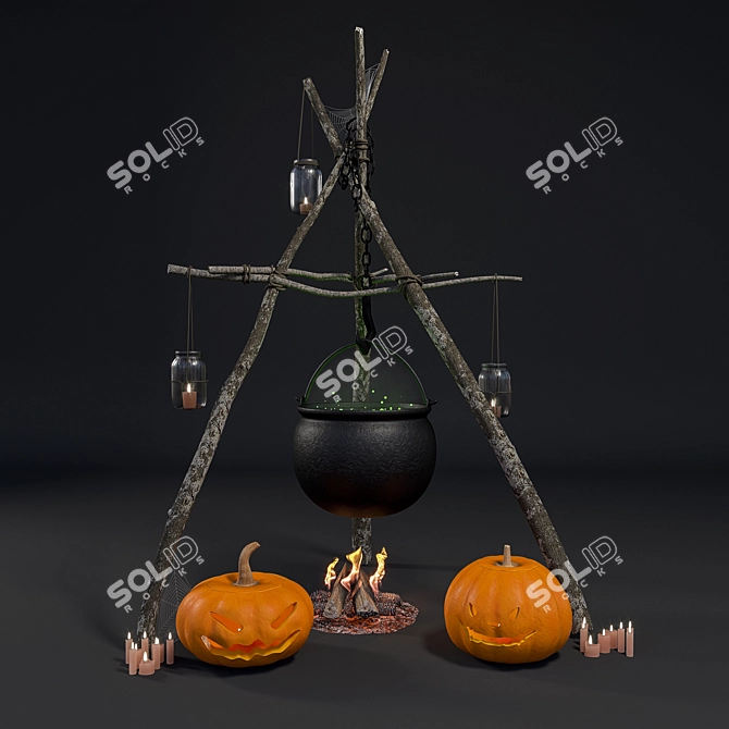 Witchcraft Essentials Set 3D model image 1