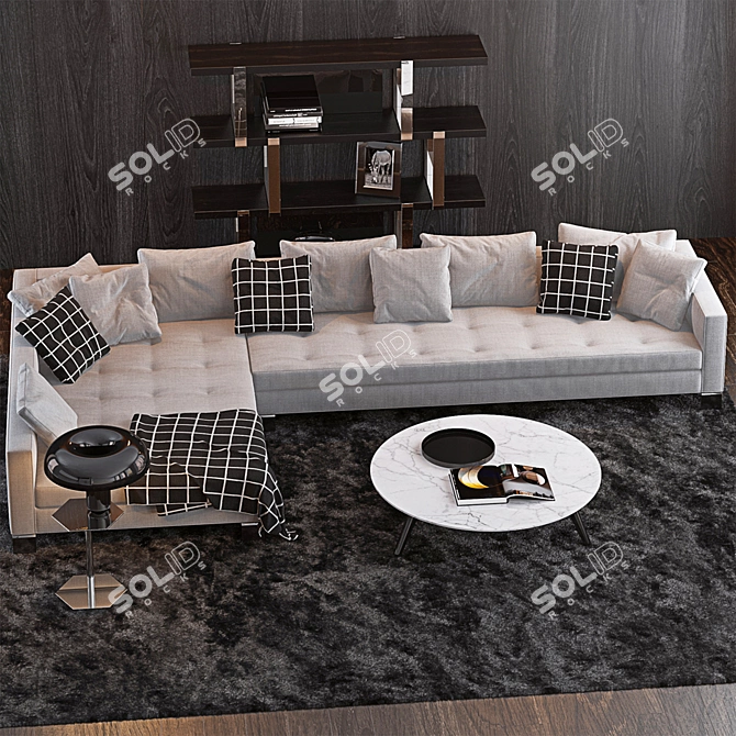 Modern Minotti Set for Stylish Living 3D model image 2