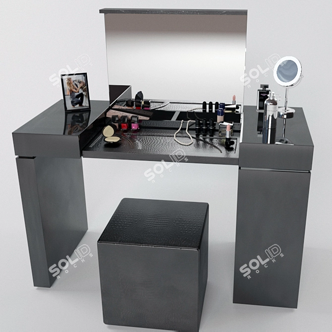 Night Fly Latte Dressing Table 3D model image 1