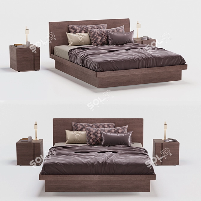 SanGiacomo Febo Bed Set 3D model image 1