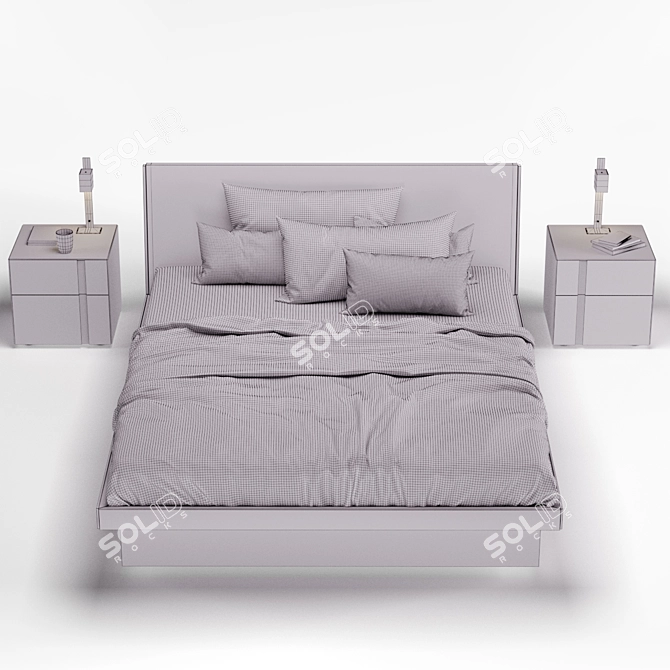 SanGiacomo Febo Bed Set 3D model image 2