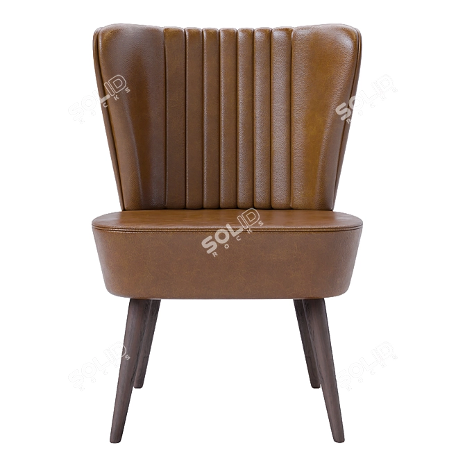 Modern Upholstered Chair 3D model image 2