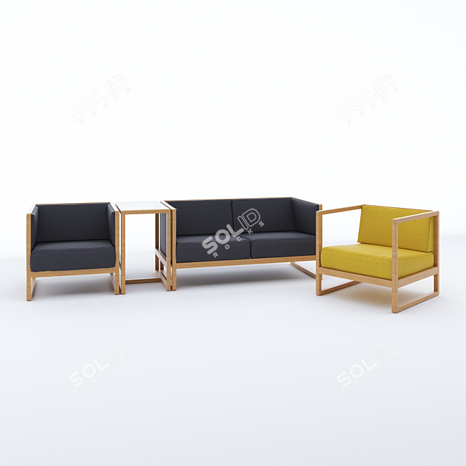 Elegant Casablanca TON Set 3D model image 1