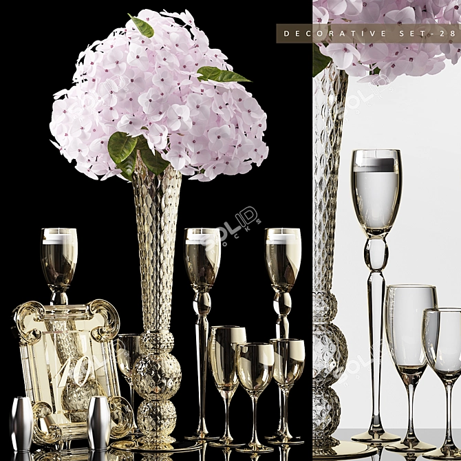 Elegant Home Décor Collection 3D model image 1