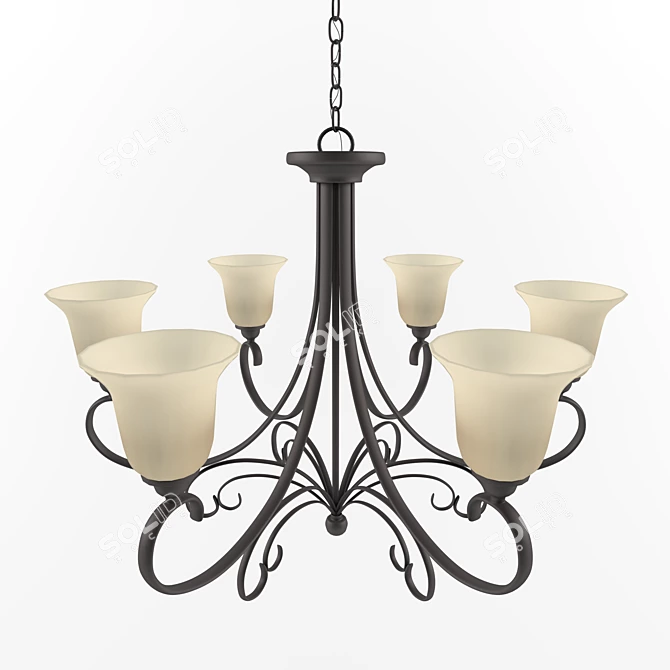 Sea Gull "Del Plato" Chandelier Collection 3D model image 2