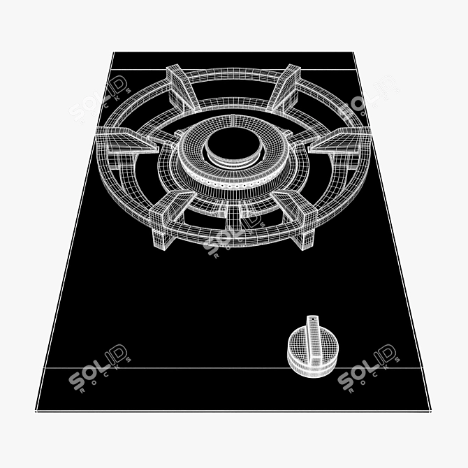 Siemens iQ700 Gas Hob with Ceramic Control 3D model image 3