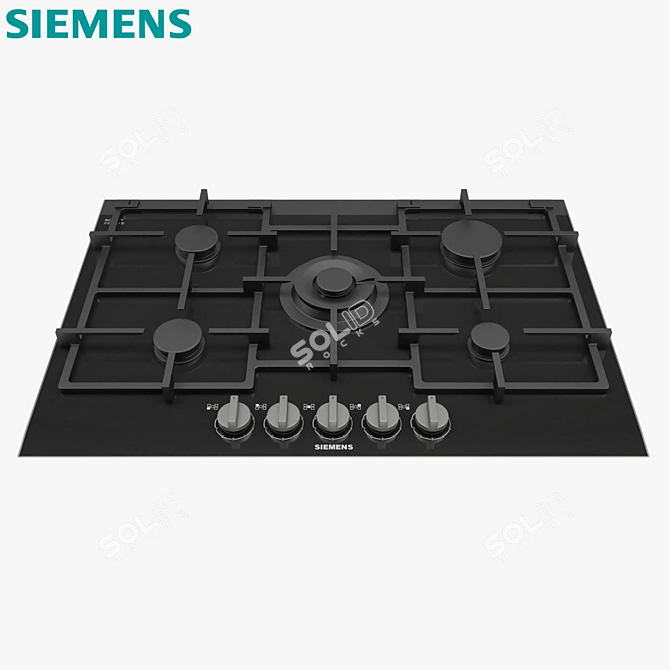 Siemens iQ700 75cm Ceramic Hob with 5 Burners 3D model image 1