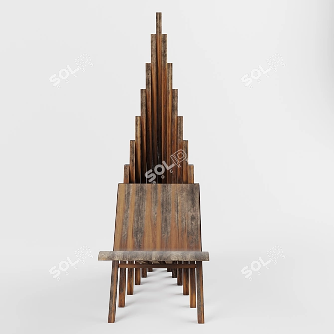 Elegance in Simplicity: Soonyoung Chair 3D model image 1