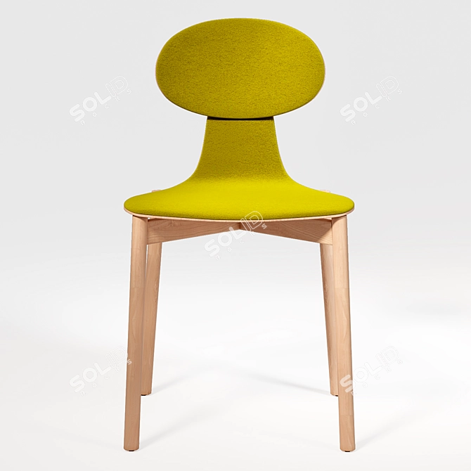  Modern Dining Chair 3D model image 2