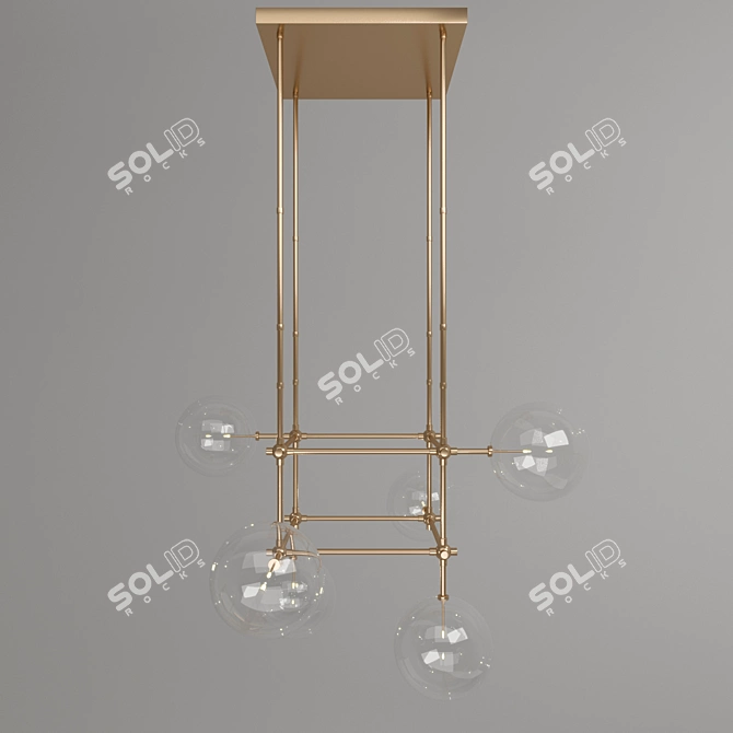 Elegant Soap Chandelier by SchwungHome 3D model image 2