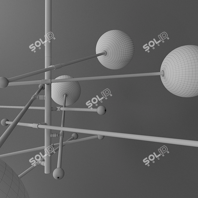 RD15 8-ARM Chandelier: Elegant Lighting from Schwunghome 3D model image 3