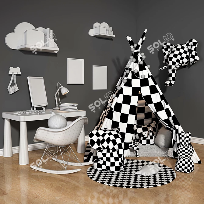 Playful Kids Set: Perfect for Imaginative Play! 3D model image 2