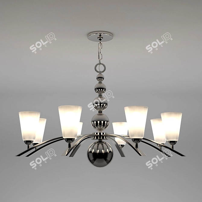 Elegant Hinkley Zelda Chandelier 3D model image 1