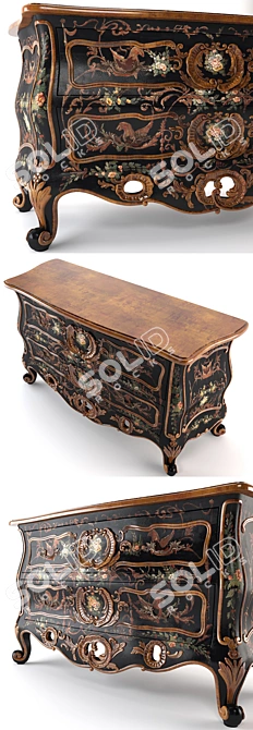 VITTORIO GRIFONI 1138 6-Drawer Chest 3D model image 2