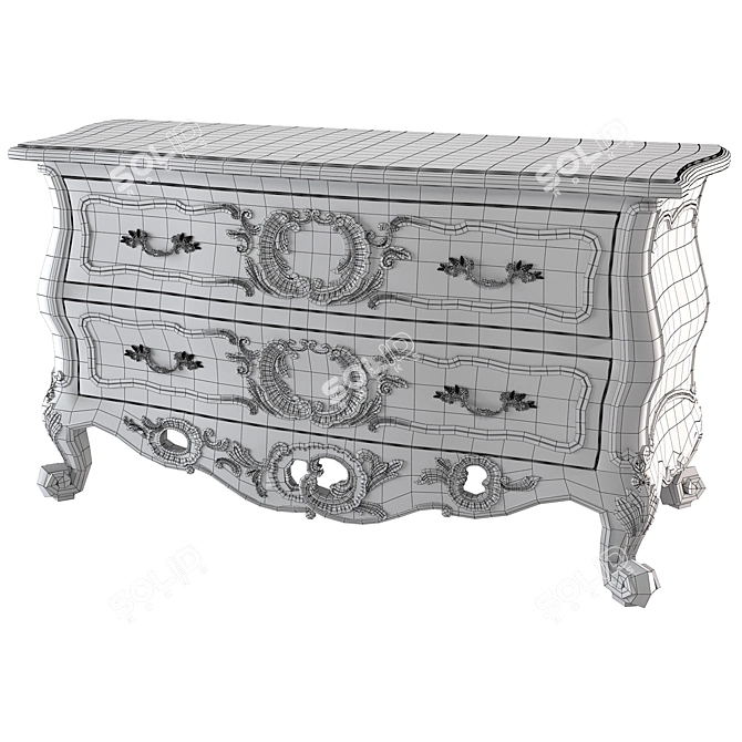 VITTORIO GRIFONI 1138 6-Drawer Chest 3D model image 3