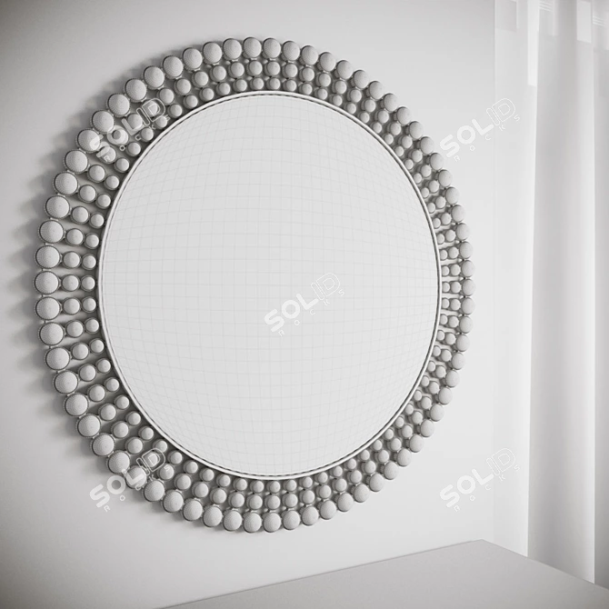 Elegant Milena Mirror 3D model image 3