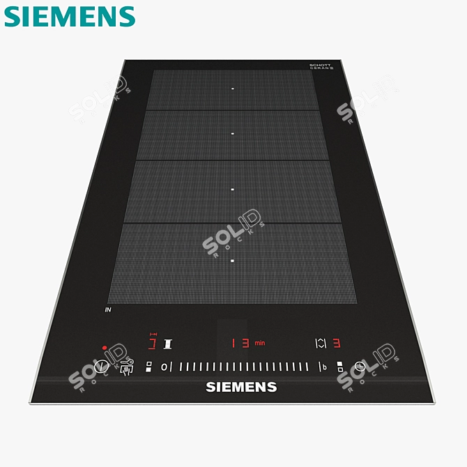Siemens iQ700 Induction Domino Module 3D model image 1