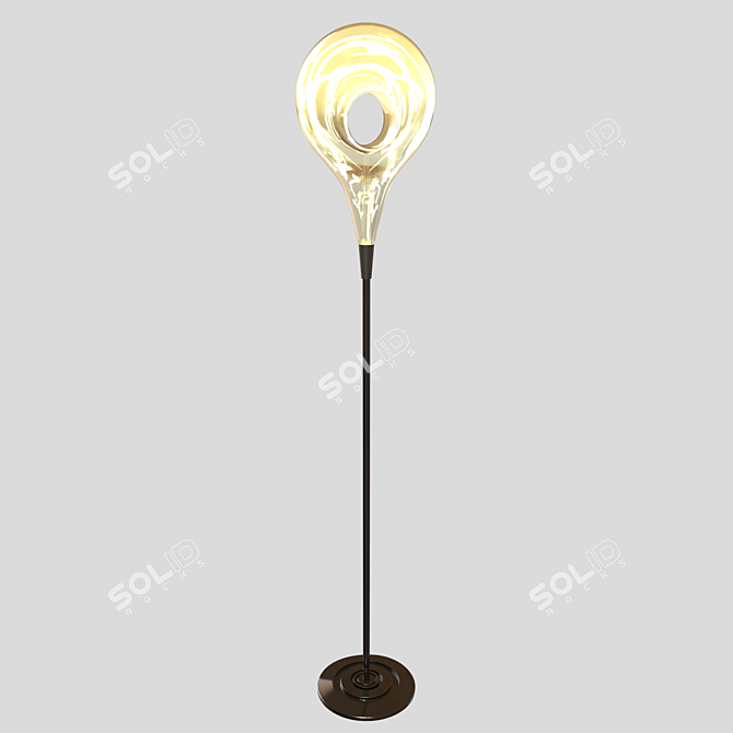 Adjustable Modern Floor Lamp 3D model image 1