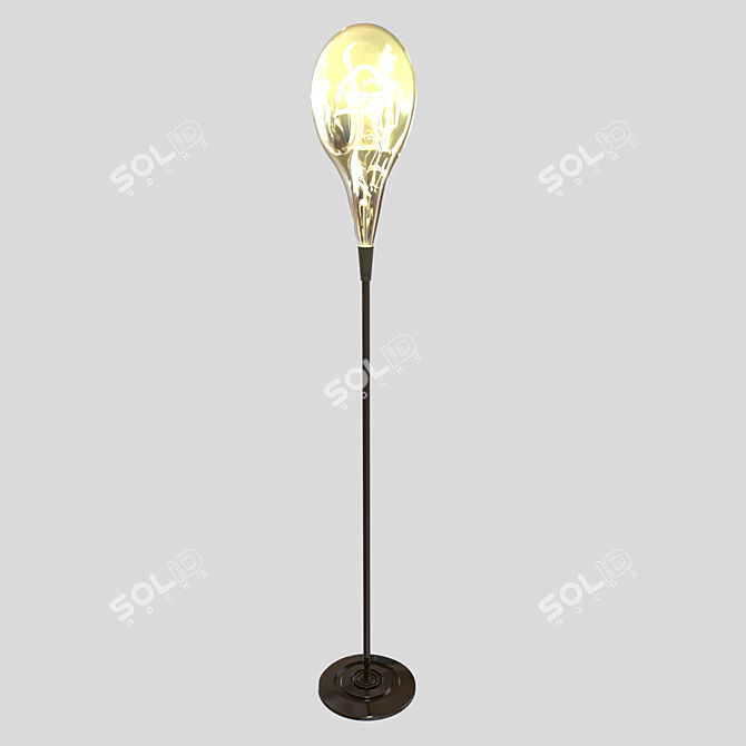 Adjustable Modern Floor Lamp 3D model image 2