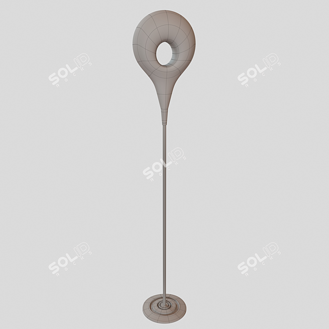 Adjustable Modern Floor Lamp 3D model image 3