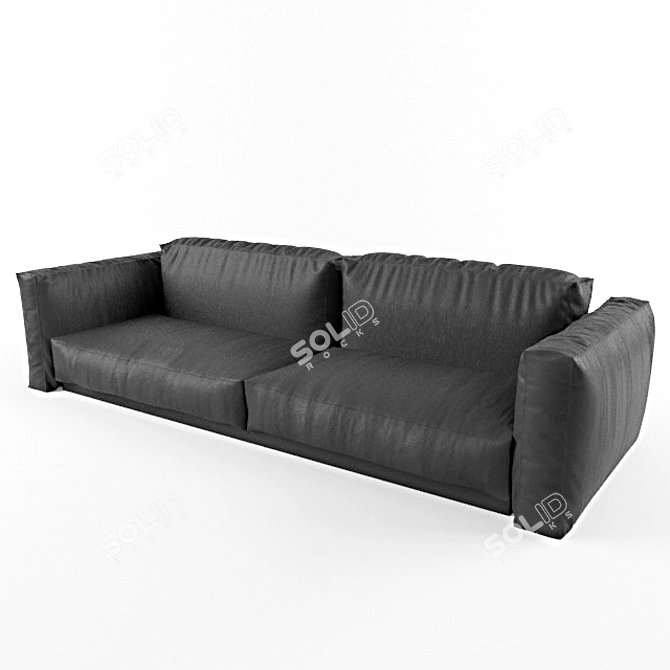 Italian Sofa: Elegant & Luxurious 3D model image 1