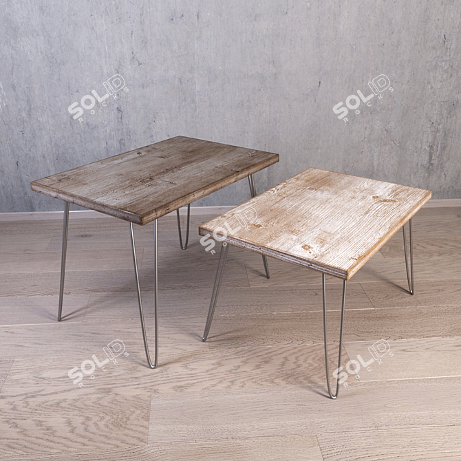 Fashion Forward Journal Tables on Stilettos 3D model image 1