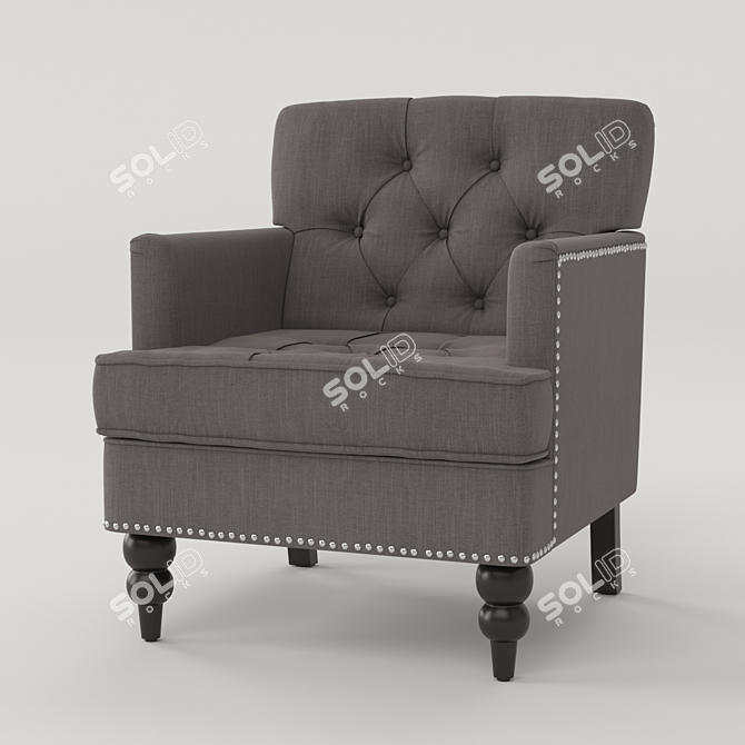 Breithaup Arm Chair 3D model image 1