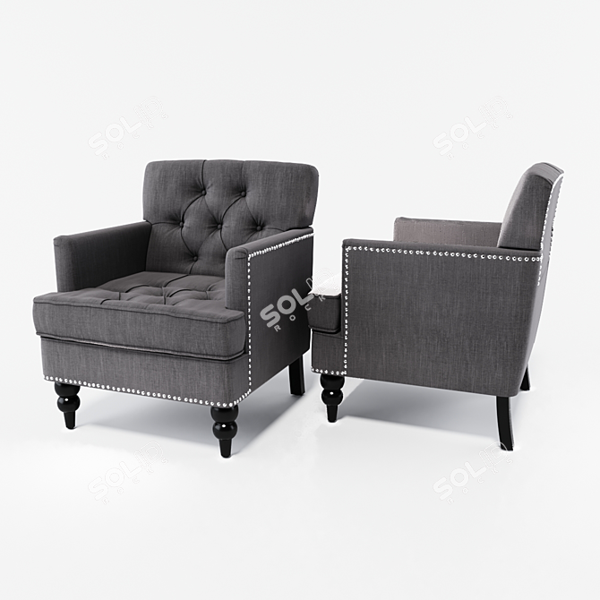 Breithaup Arm Chair 3D model image 3