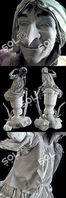 Title: Enchanting Baba Yaga Model 3D model image 3