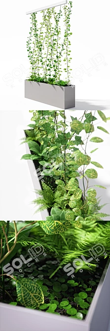 Versatile Plant Partition: 2000x400x2900mm 3D model image 2