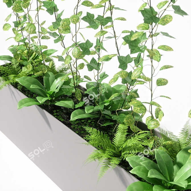 Versatile Plant Partition: 2000x400x2900mm 3D model image 4