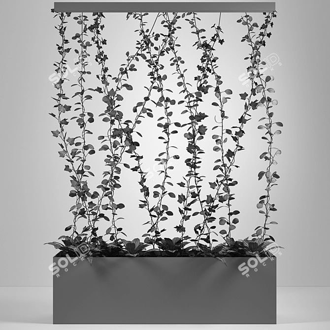 Versatile Plant Partition: 2000x400x2900mm 3D model image 7