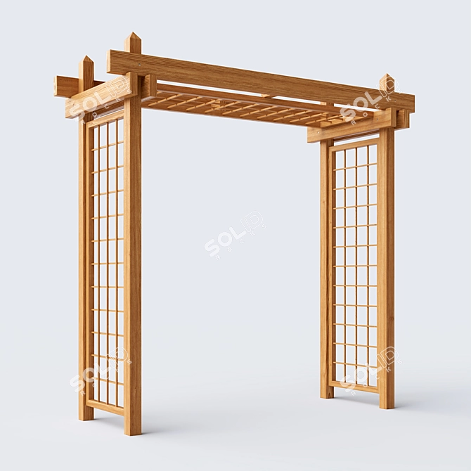 Elegant Pergola: Transform Your Space 3D model image 2